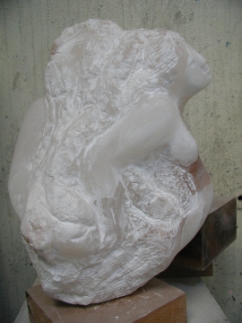 Etreinte I albâtre 45cm 
