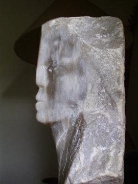Tête gypse.25cm