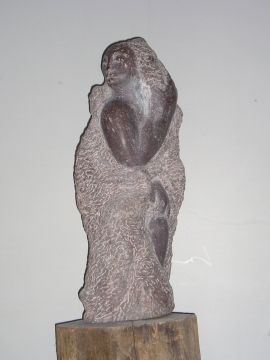  Aphrodite émergeant des eaux .marbre rouge Belgique 75cm