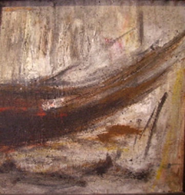 Etude marine 40-50cm technique mixte